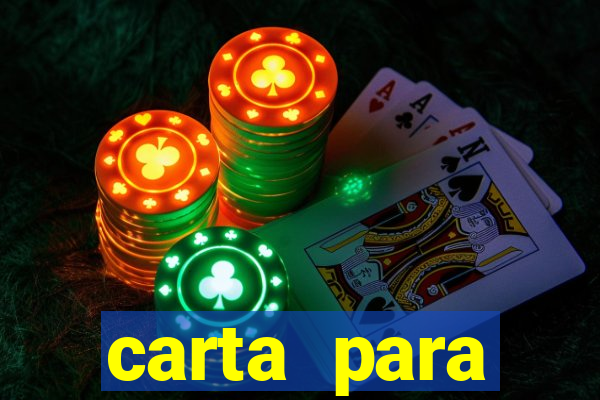 carta para encontrista homem